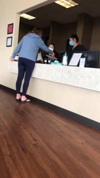 Karen gets her Covid-19 Results. Happened yesterday in Dallas, TX