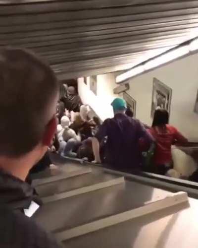 When the escalator turns up it’s speed!