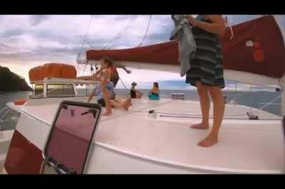 HMB while I jump off the sailboat