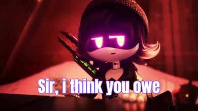 *EATS A SKITTLE* (VERY LOUD)