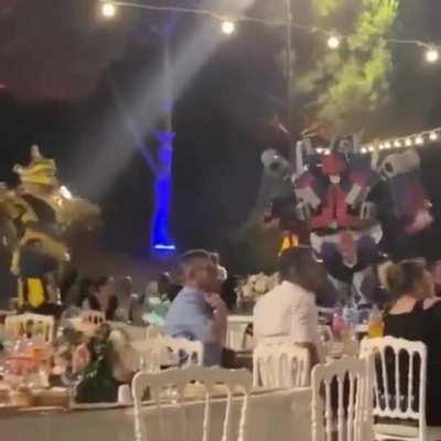 The Turkish Transformers wedding goes hard