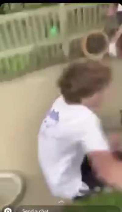 Middle aged man beats POS hs kids.