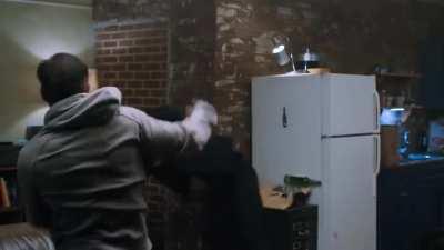 Eddie's apartment fight scene (With music)