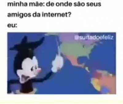 Os meus são da Indonésia, Rússia, França e Alemanha kkkkkkkk