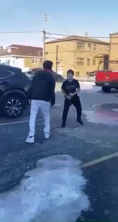 Two Goofies fighting