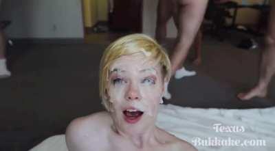 Covered Texas bukkake 