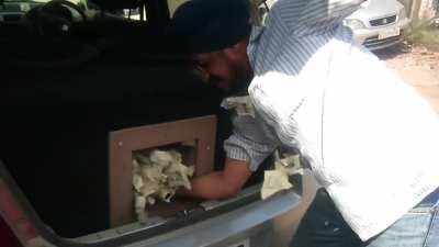 Paper Shredding using Car Subwoofer!