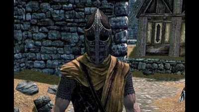 Skyrim Guard tells you something