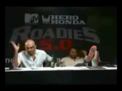 Extremely cringe video from an Indian reality show