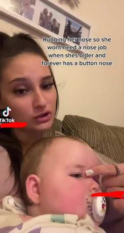 Already judging a baby’s facial features to fit unrealistic beauty standards wow……