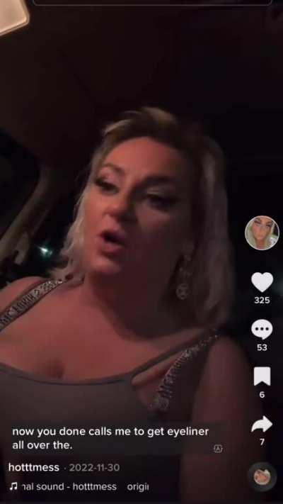 She’s such a mean gravel voice sounding POS