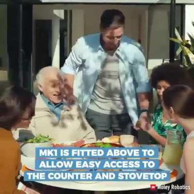 Slightly creepy but thats the price I would pay to never cook and clean again