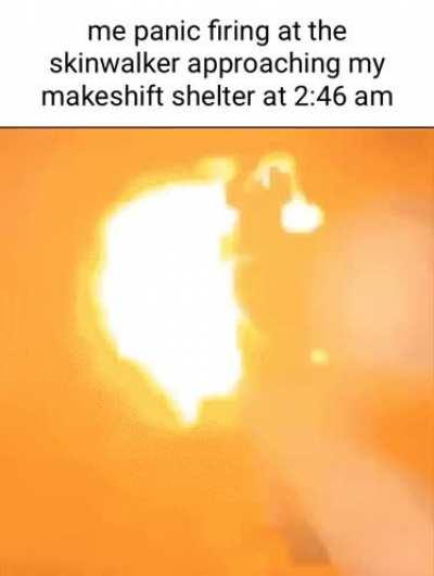 I saw a skin walker in brown county Indiana on June 26, 2015