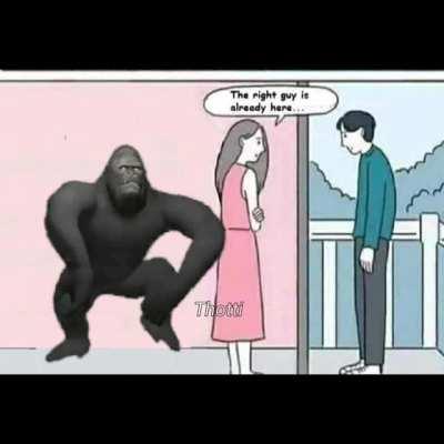 Oooh oooh aah monke cucks the human