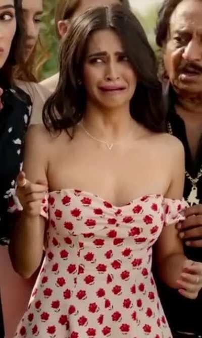 Kriti Kharbanda - dress going down