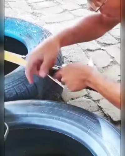 Recycling tires