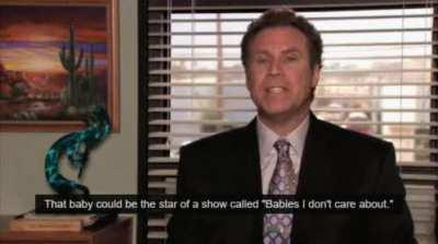 When I get a work email asking to contribute to a coworker's baby shower.