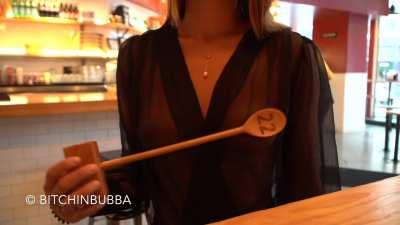 Waiting patiently for my food like