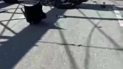 NYC Brooklyn bridge car crash