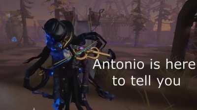 Antonio delivers a message