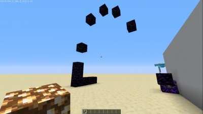 I made a Self-building nether portal for no reason at all.