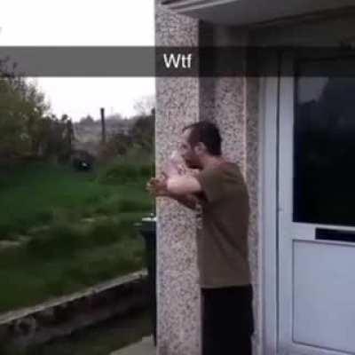 Guy thinks he can be a dragon