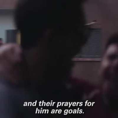 Mo Salah's new Vodafone advert shot in Liverpool.