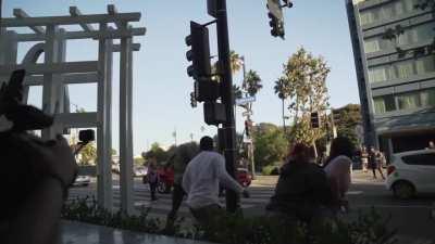 Homeless Man Going Around Fighting Everybody 