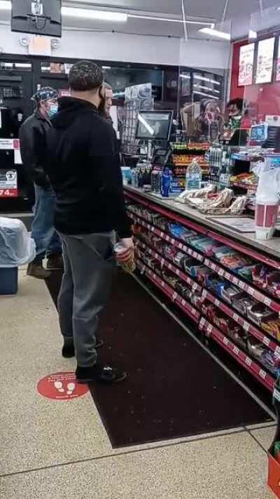 White boy thinks he has a N-word pass