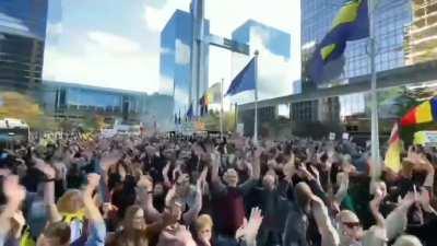 Brussels: anti govenrment and anti EU protest