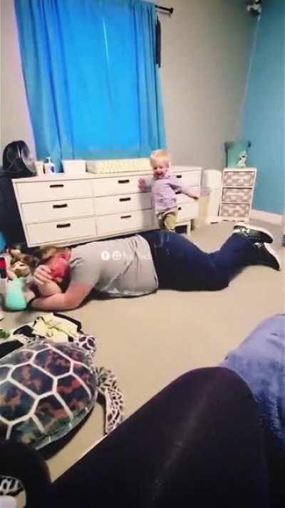 Just a little wrestling match