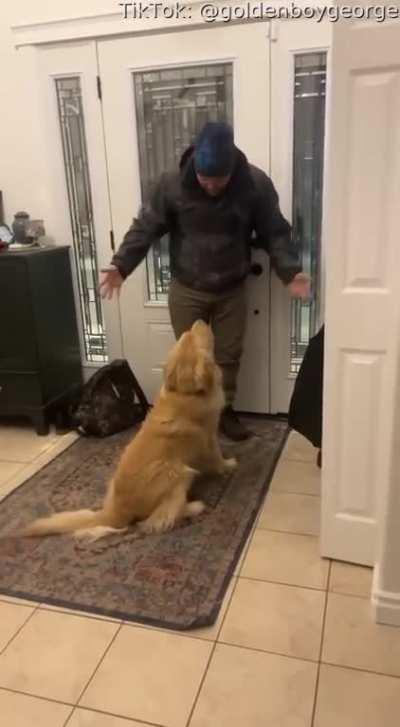 George won't let him take the boots Off