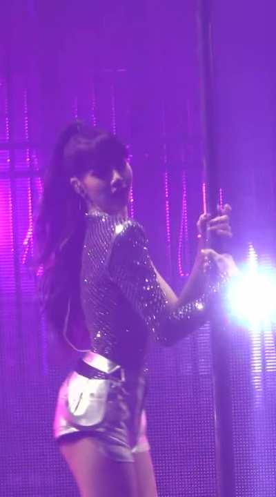 Lisa on a pole like the whore she is