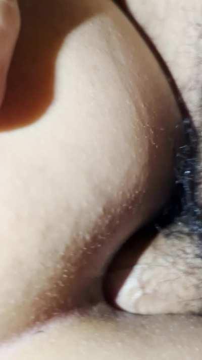 Fucking her ass raw, feels amazing.