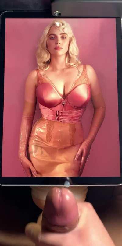 Billie Eilish fleshlight fucking cum tribute