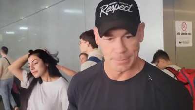 John Cena shut down a political question immediately