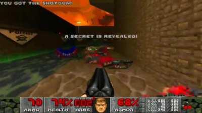 Brutal Doom with unfitting music.