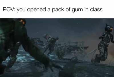 Bro, give Samantha some gum