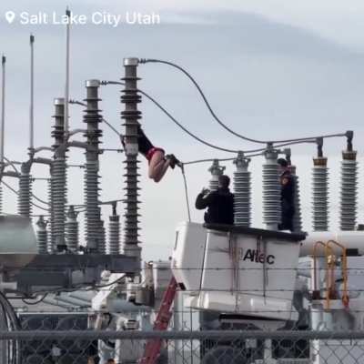 Over 800 Utah homes LOST POWER after Methany climbed the transformer. 