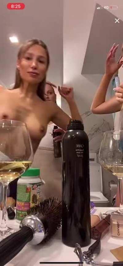 She did not know they were live