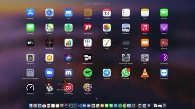 It's so simple to put an app in a folder with Big Sur!