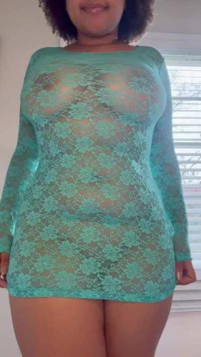 It’s up to you whether the dress stays on