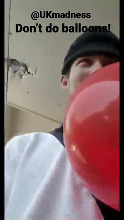 Straight into the wall