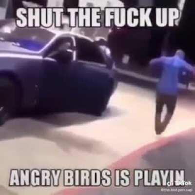 angry birds is playing
