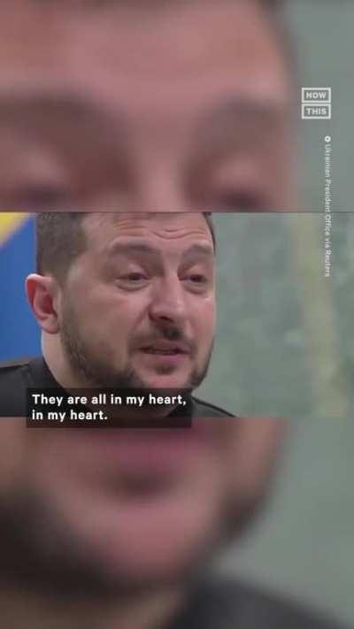 President Zelensky talks about about his family while marking 1 year since Russia invaded his country. When asked what he found most difficult about the past year, Zelensky replied not spending time with his wife, children, and parents.