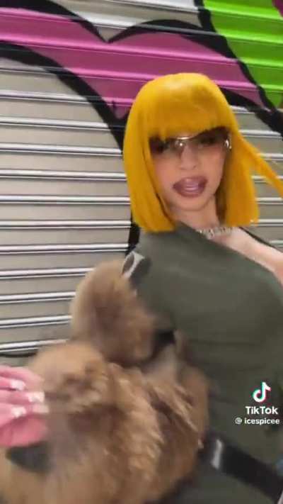 The only difference is that she models and makes a music video to show off a piece of her butt.