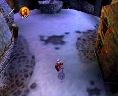 Working on a festive winter mod for MediEvil (PS1)