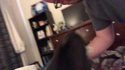 Sir Loin getting zerberts