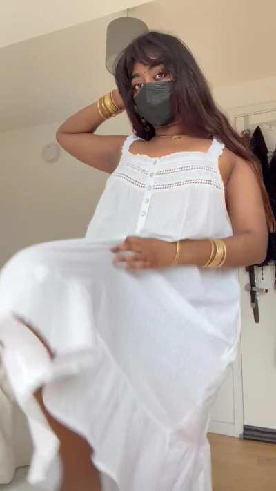 I’m not wearing anything underneath 