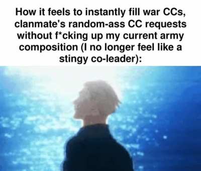 This update is peak CoC